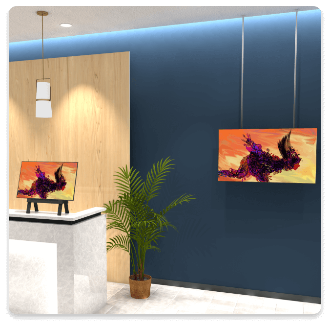 イーゼル・吊り下げ設置 [32・49インチ]